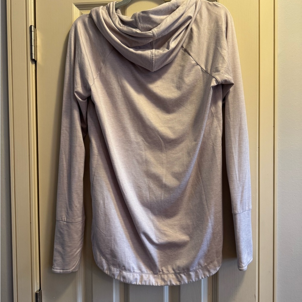 Athleta Lavender Drawstring Hooded Pullover - image 3